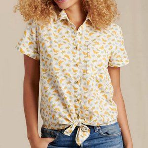Toad&Co Willet Tie Short Sleeve Shirt XL insect pattern